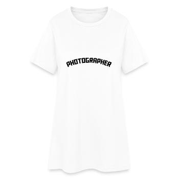 Photographer Logo - Women’s T-Shirt Dress - white - Front