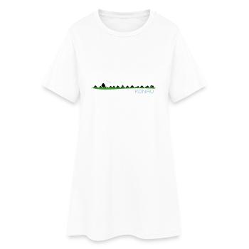 Konau an der Elbe - Frauen T-Shirt-Kleid - Weiß - Vorne