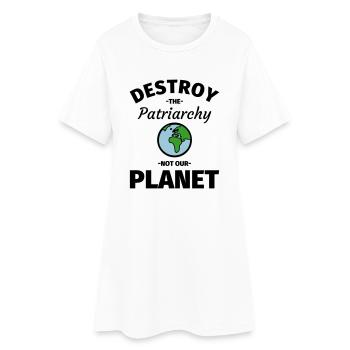 Féminisme féministe - Robe T-shirt Femme - blanc - Devant