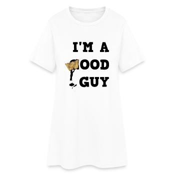 Je suis un bois Guy - Robe T-shirt Femme - blanc - Devant