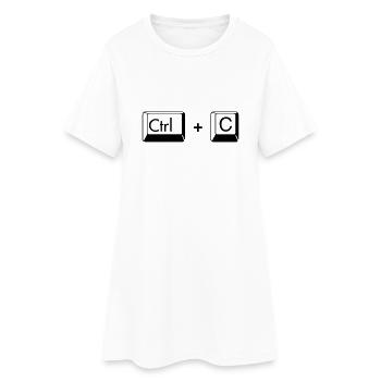 Copy Paste Funny Gift for Gemini - Women’s T-Shirt Dress - white - Front