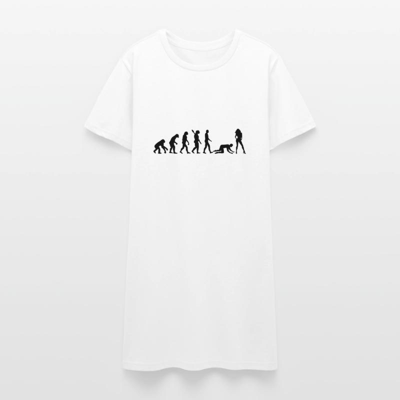 Evolution Ehe Frauen T-Shirt-Kleid