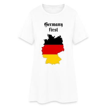 Allemagne - Robe T-shirt Femme - blanc - Devant