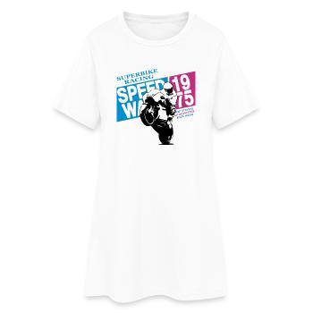 Moto-GP Racing - Women’s T-Shirt Dress - white - Front