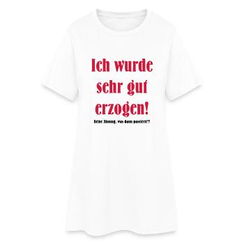 educated - Women’s T-Shirt Dress - white - Front
