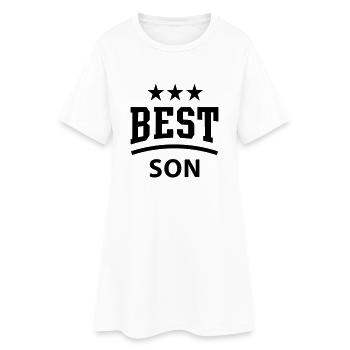 MEILLEUR SON 3 étoiles - Robe T-shirt Femme - blanc - Devant
