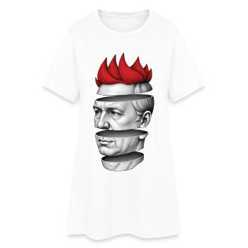 PUNKS NOT DEAD #4 - steam punk'n'roll - Robe T-shirt Femme - blanc - Devant