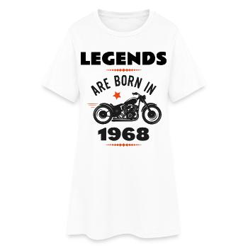 né en 1968 - Robe T-shirt Femme - blanc - Devant