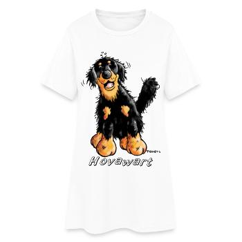 Mignon Hovawart Chien - Robe T-shirt Femme - blanc - Devant