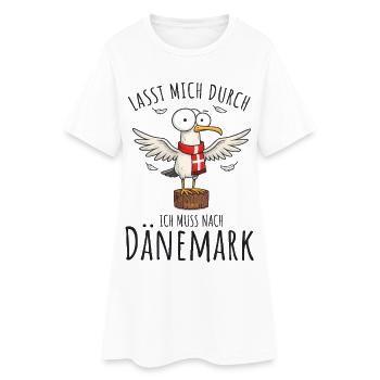 Laissez-moi passer, je dois aller au Danemark - Robe T-shirt Femme - blanc - Devant