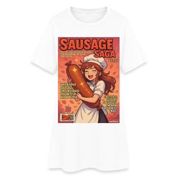 Saga Saga Magazine de bandes dessinées fictives Cuisinière - Robe T-shirt Femme - blanc - Devant