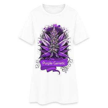 Purple Genetic - Women’s T-Shirt Dress - white - Front