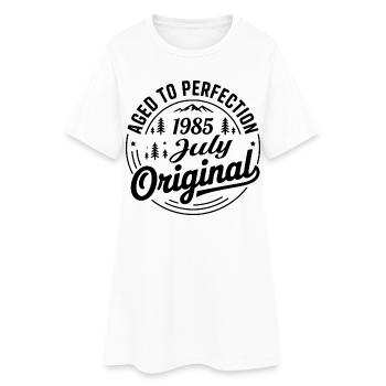 juillet 1985 – Légende des sommets et montagnes - Robe T-shirt Femme - blanc - Devant