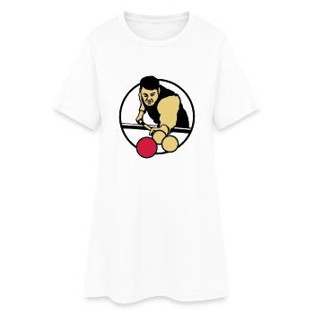 billard_3c - Women’s T-Shirt Dress - white - Front