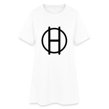 Brandzeichen Quarterhorse - Frauen T-Shirt-Kleid - Weiß - Vorne
