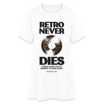 Retro never dies - 1982 - Frauen T-Shirt-Kleid - Weiß - Vorne
