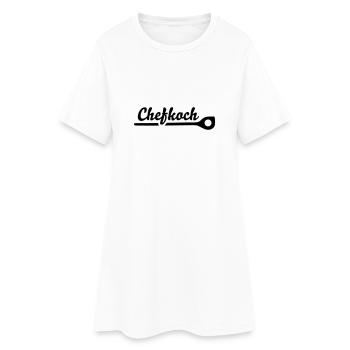 Cuisinier - Robe T-shirt Femme - blanc - Devant