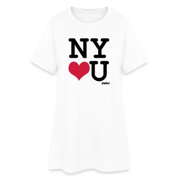 New York loves you - couleurs personnalisables - Robe T-shirt Femme - blanc - Devant