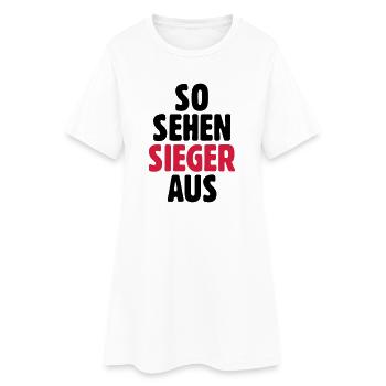 What winners look like - Women’s T-Shirt Dress - white - Front