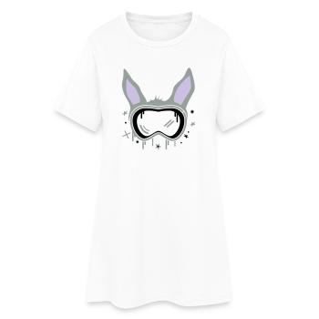 Ski Bunny - Women’s T-Shirt Dress - white - Front