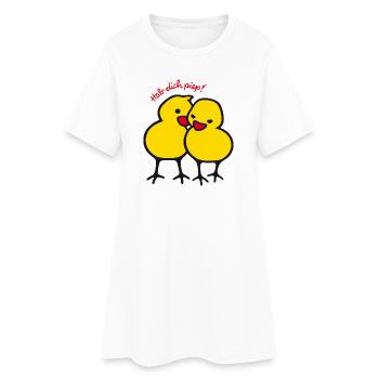 Did you beep - Women’s T-Shirt Dress - white - Front
