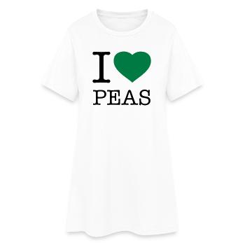 J’AIME LES POIS Erbsen - Robe T-shirt Femme - blanc - Devant