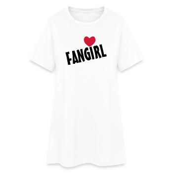 Fangirl Cadeau - Robe T-shirt Femme - blanc - Devant