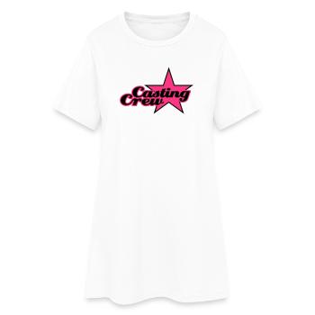 Casting Crew | Star | Stern - Women’s T-Shirt Dress - white - Front