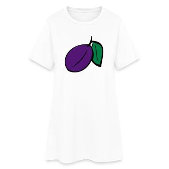 Plum - Women’s T-Shirt Dress - white - Front