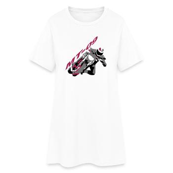 MT-09schrift - Frauen T-Shirt-Kleid - Weiß - Vorne