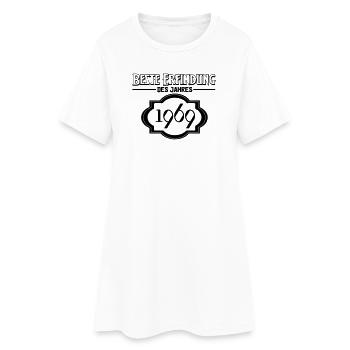 Beste Erfindung des Jahres 1969 Geschenk - Frauen T-Shirt-Kleid - Weiß - Vorne