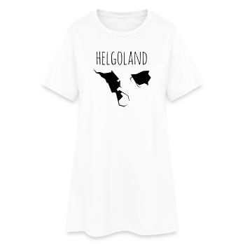 helgoland - Frauen T-Shirt-Kleid - Weiß - Vorne