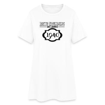 Beste Erfindung des Jahres 1940 Geschenk - Frauen T-Shirt-Kleid - Weiß - Vorne