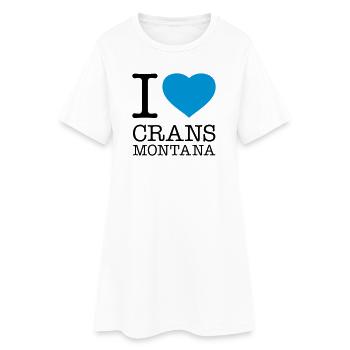 J’ADORE CRANS-MONTANA - Robe T-shirt Femme - blanc - Devant