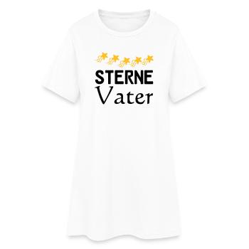 Sterne Vater Vatertag Familie Sprüche Geschenk - Frauen T-Shirt-Kleid - Weiß - Vorne