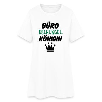 Büro-Dschungelkönigin Büro Arbeit Geschenk Spruch - Frauen T-Shirt-Kleid - Weiß - Vorne