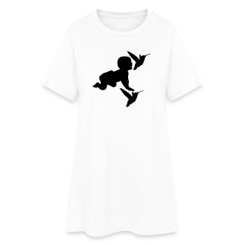 Baby Birds Birds Child Birth Parents Gift - Robe T-shirt Femme - blanc - Devant