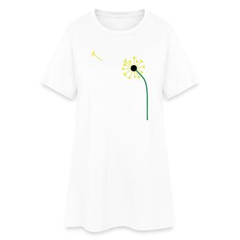 Pissenlit,Pissenlit,Renoncule, ✔ - Robe T-shirt Femme - blanc - Devant