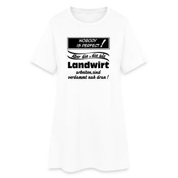 Landwirtschaft , Landwirt , Farmer , Nobody (25) - Frauen T-Shirt-Kleid - Weiß - Vorne