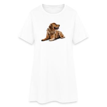 Golden Retriever - Robe T-shirt Femme - blanc - Devant