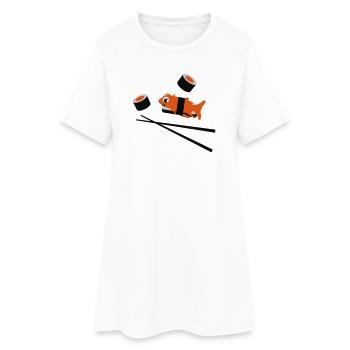 sushi - Robe T-shirt Femme - blanc - Devant