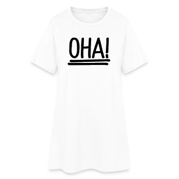 oha - Robe T-shirt Femme - blanc - Devant