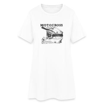 Motocross - Robe T-shirt Femme - blanc - Devant