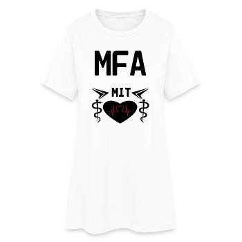 MFA mit Herz Geschenk Medizin Spruch - Frauen T-Shirt-Kleid - Weiß - Vorne