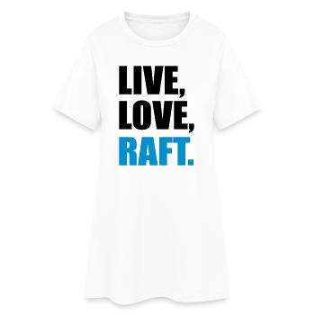 rafting - Robe T-shirt Femme - blanc - Devant