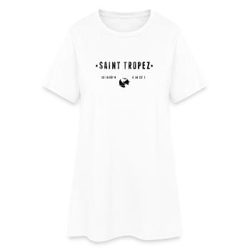Saint Tropez - Frauen T-Shirt-Kleid - Weiß - Vorne
