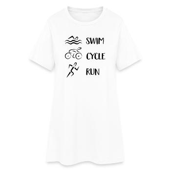 Triathlon - Robe T-shirt Femme - blanc - Devant