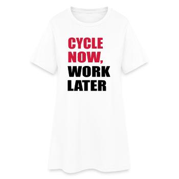 cycling - Women’s T-Shirt Dress - white - Front