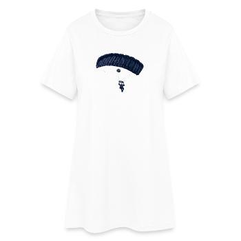 parachuting - Robe T-shirt Femme - blanc - Devant