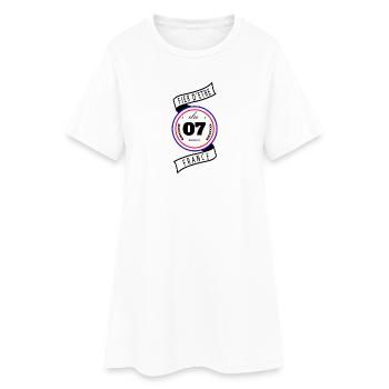 Fier D'être Du 07 Ardèche France - Robe T-shirt Femme - blanc - Devant